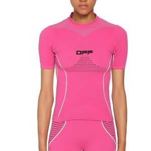 off white athletic top